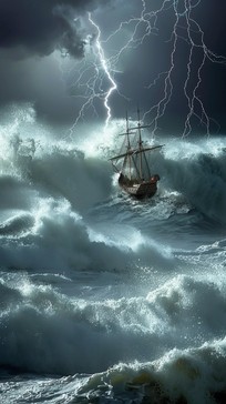 Free Tempestuous Ocean Ordeal Image - Ship, Ocean, Storm | Download at ...