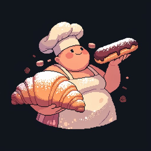 Free Pixel Pastry Chef Image - Pixel, Pastry, Chef | Download at StockCake