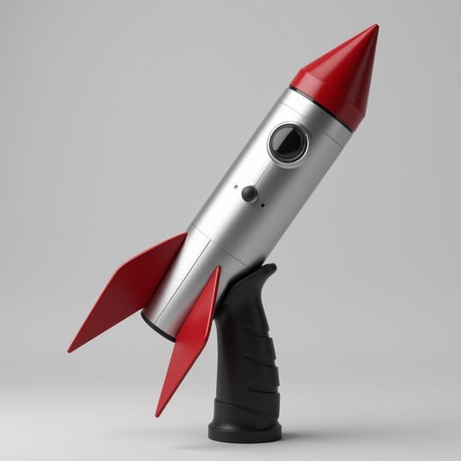 Free Sleek Rocket Toy Image - Rocket, Toy, Silver | Download at StockCake
