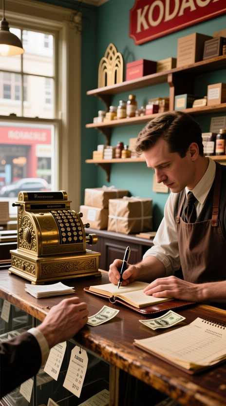 Throwback Merchant Free Vintage retail transaction Image - Vintage, Retail, Shopkeeper ...