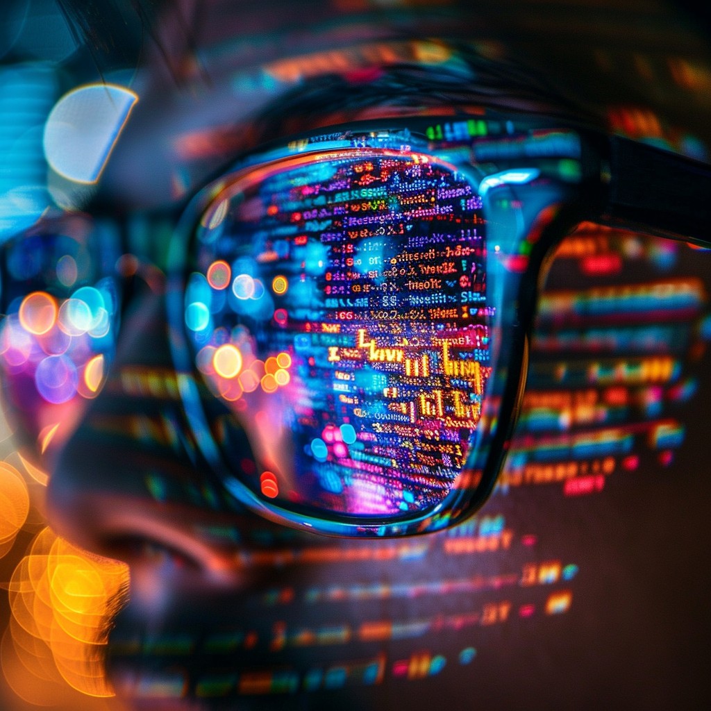 Free Digital Vision Concept Image - Technology, Glasses, Code ...