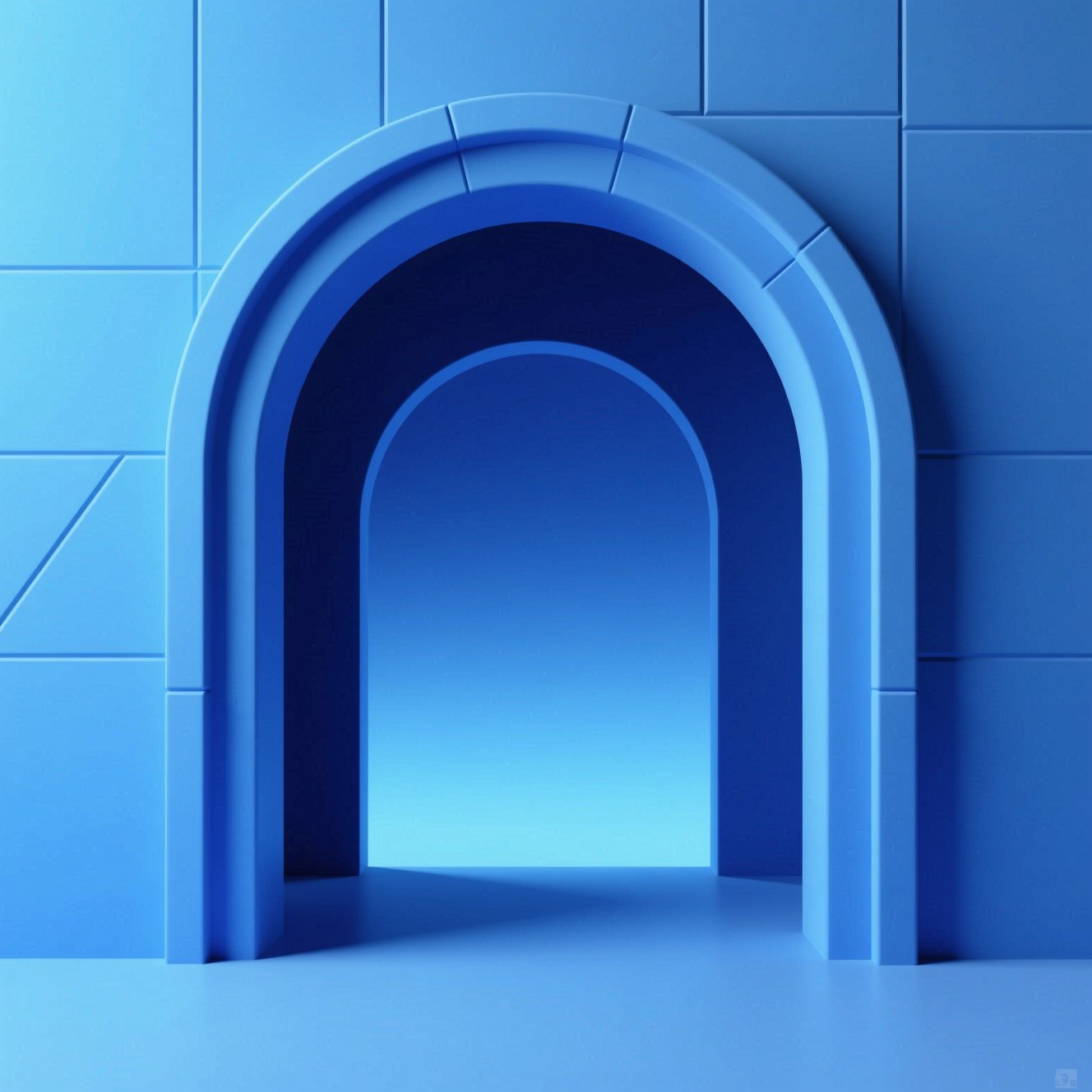 Blue Rectangular Portal Free Minimalist Blue Portal Image - Archway, Blue, Minimalist ...