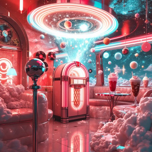 Sundae Cosmic Download Cosmic Diner Dreams Image - Retrofuturism, Diner, Space ...