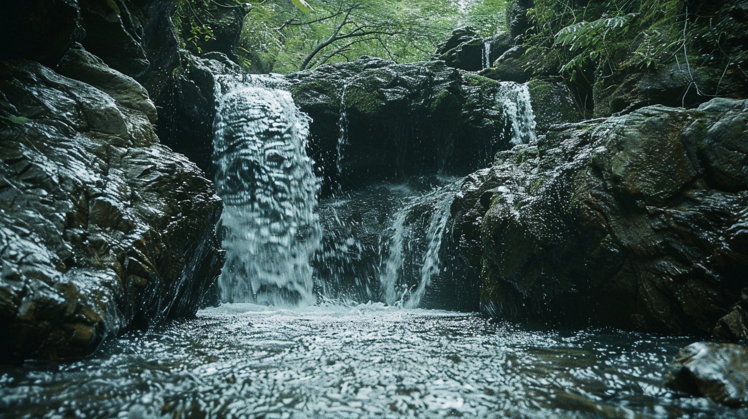Free Serenity Waterfall Escape Image - Waterfall, Forest, Serene ...