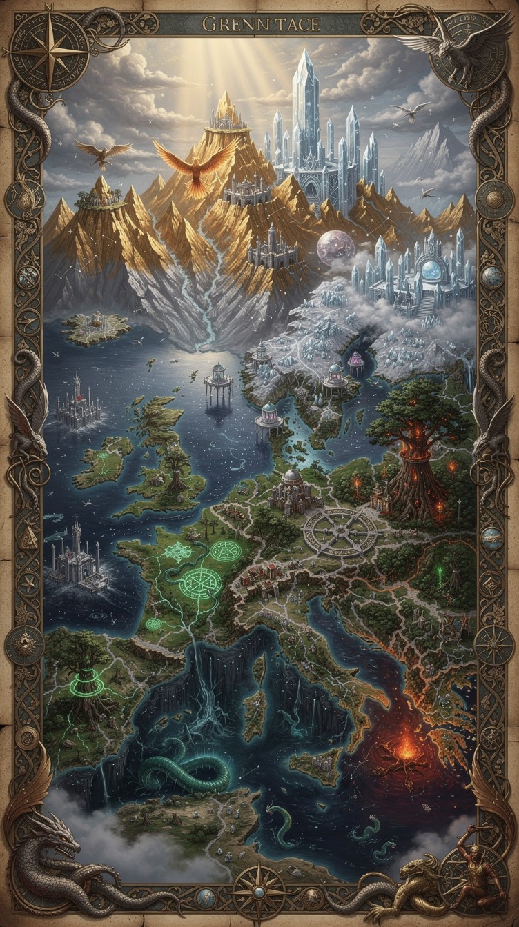 Mythical Maps Free Mythical Map Masterpiece Image - Fantasy, Map, Cartography ...