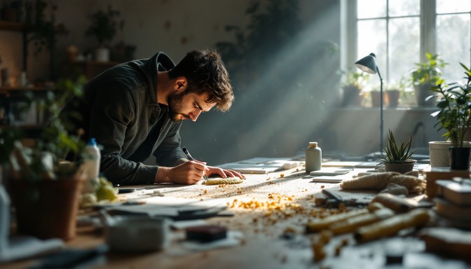 Free Illuminated creative focus Image - Creativity, Workspace, Sunbeams ...