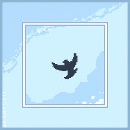 Free Pixelated Soaring Bird Image - Bird, Pixel, Sky | Download at ...