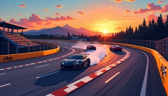 Sunset Image Racing Free Sunset Circuit Racing Image - Motorsport, Racetrack, Sunset ...