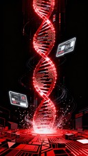 Free Digital DNA Helix Photo - Dna, Helix, Cyber | Download at StockCake