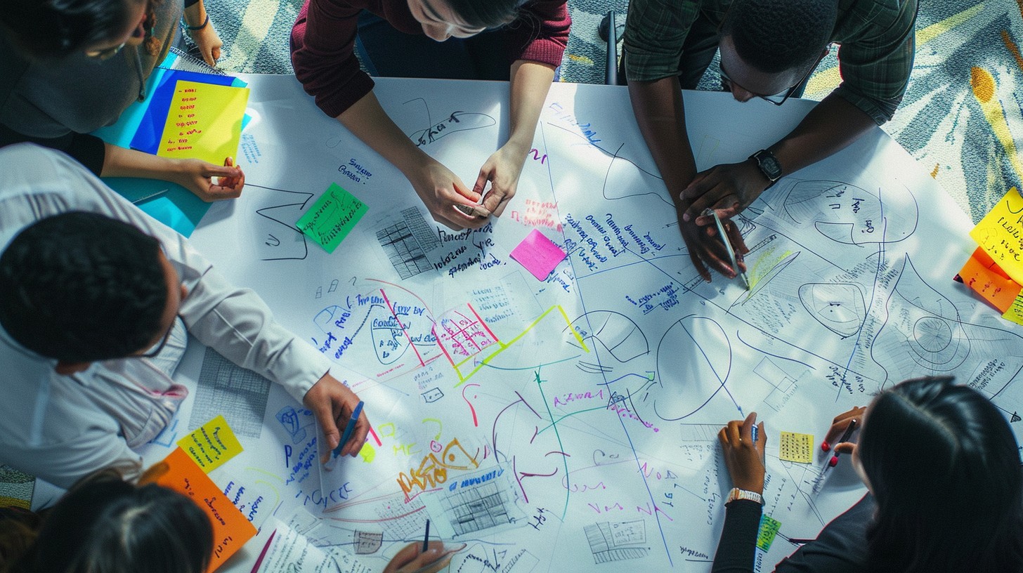Free Team Brainstorming Session Image - Teamwork, Collaboration ...