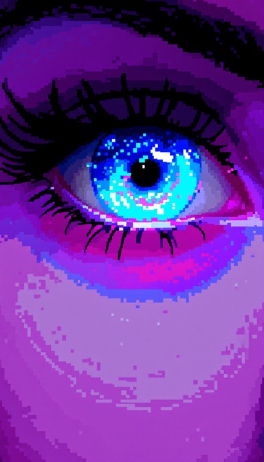 Free Pixelated Blue Gaze Image - Eye, Pixel, Digital | Download at ...