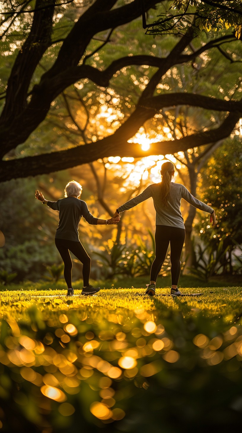 Exercise Beautiful Scene Free Sunset Exercise Moment Image - Sunset, Exercise, Park | Download ...