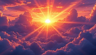 Free Radiant Sunset Glory Image - Sunset, Rays, Clouds | Download at ...