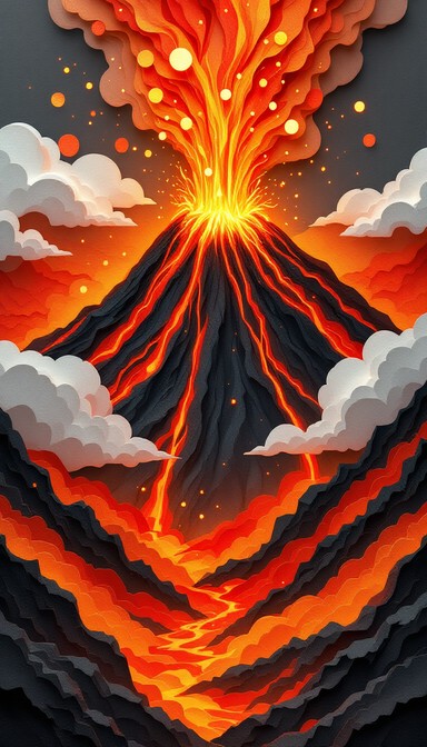 Free Fiery Volcano Eruption Image - Volcano, Eruption, Lava | Download ...