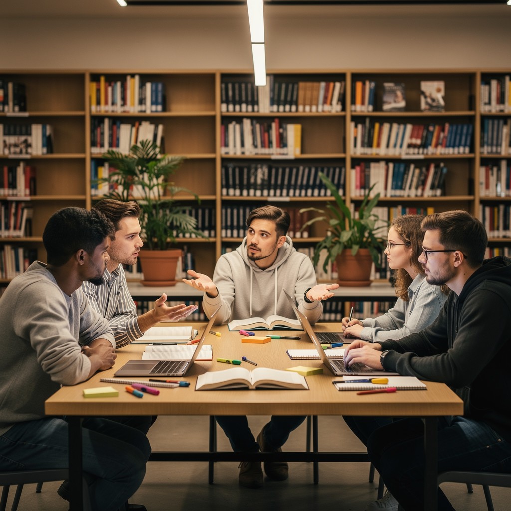 Free Library Study Session Image - Library, Students, Debate | Download ...