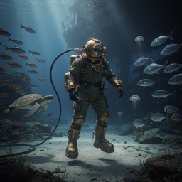Free Deep Sea Explorer Image - Diver, Underwater, Ocean | Download at ...