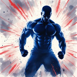 Free Power Explodes Outward Image - Watercolor, Strength, Power ...