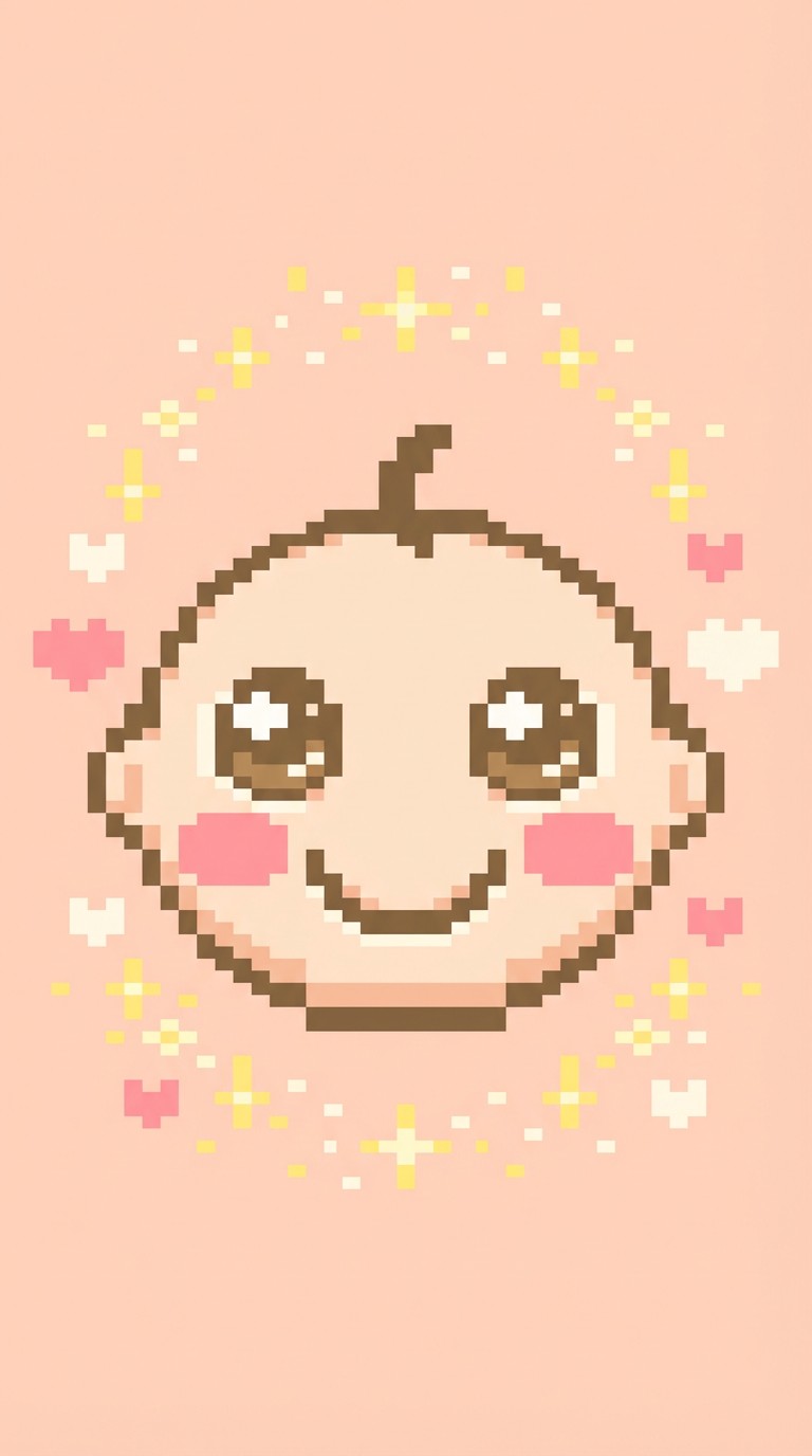 Free Pixelated Baby Joy Image - Kawaii, Pixel, Baby | Download at StockCake