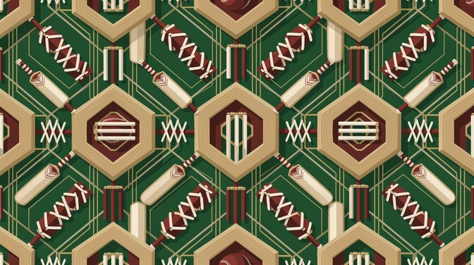 Free Cricket Geometric Pattern Image - Pattern, Geometric, Cricket ...