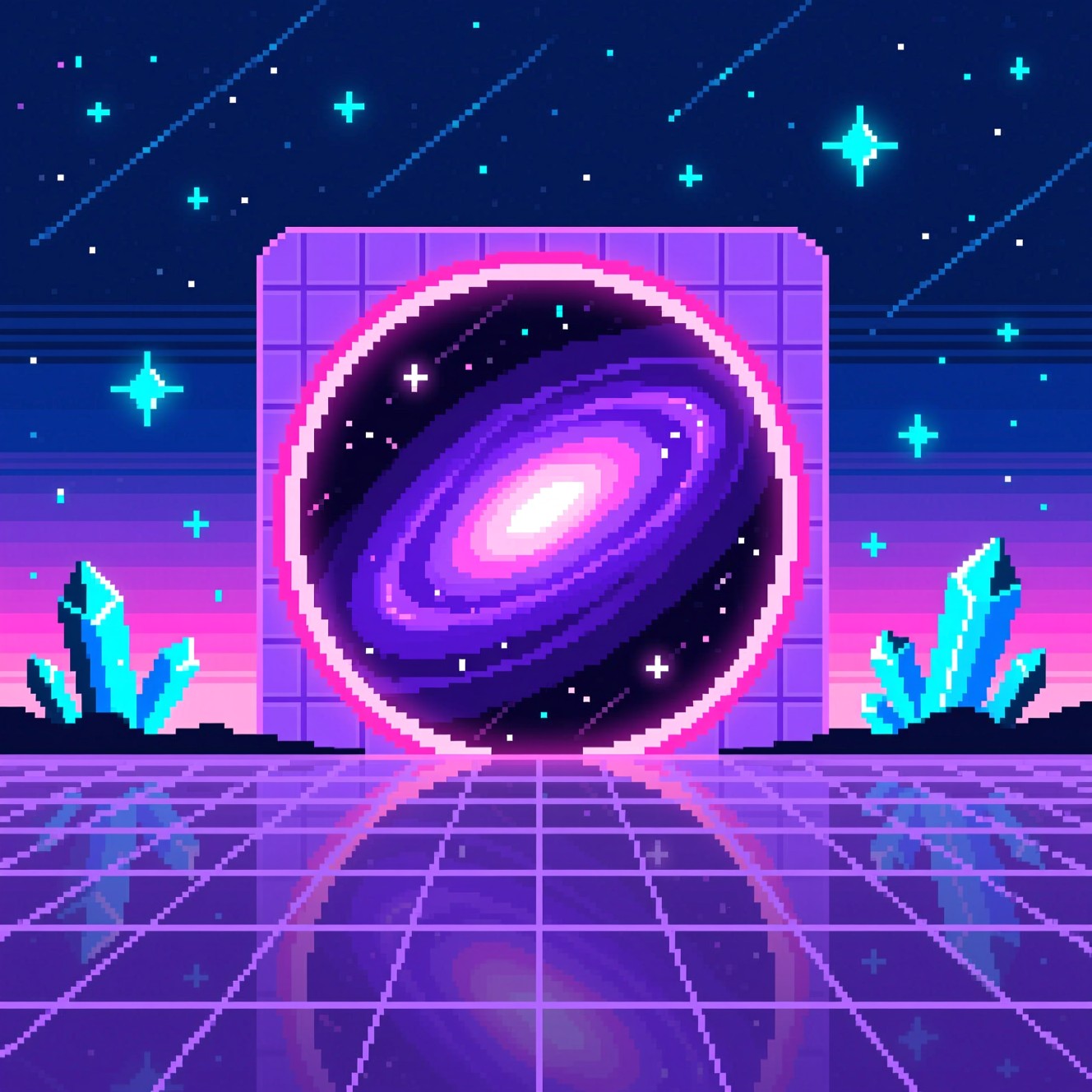 Free Cosmic Pixel Portal Image - Vaporwave, Pixel, Portal | Download at ...