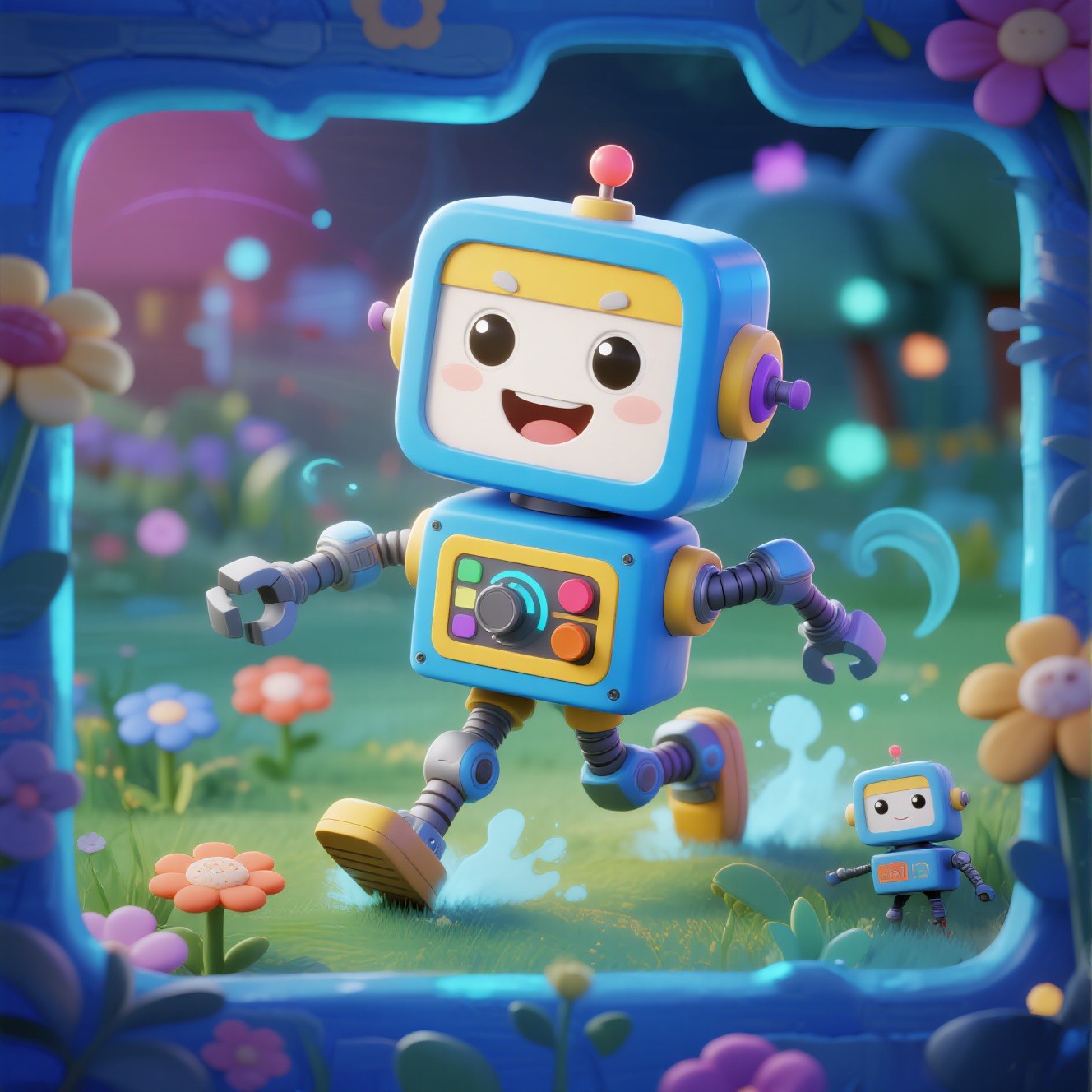 Free Cheerful Meadow Robot Image - Robot, Friendly, Meadow | Download ...