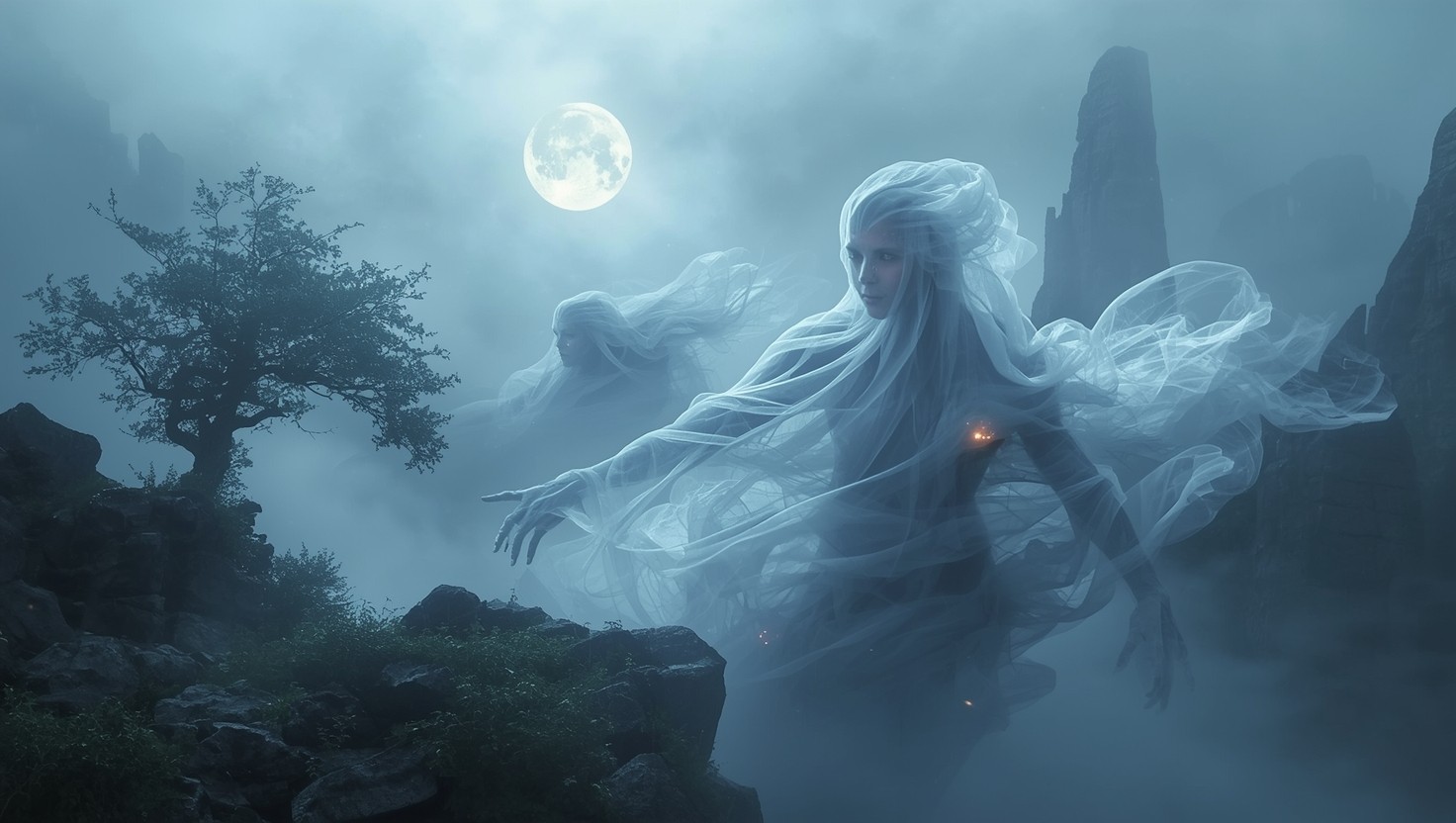 Free Moonlit Ghostly Mist Photo - Ghost, Spirit, Apparition | Download ...
