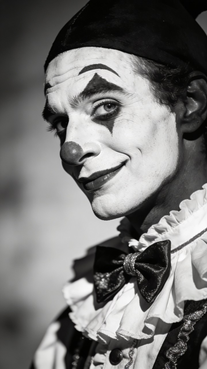 Free Theatrical Clown Portrait Image - Clown, Performer, Portrait ...