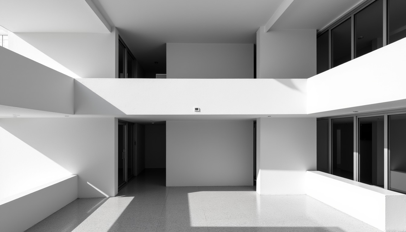 Free Geometric architectural minimalism