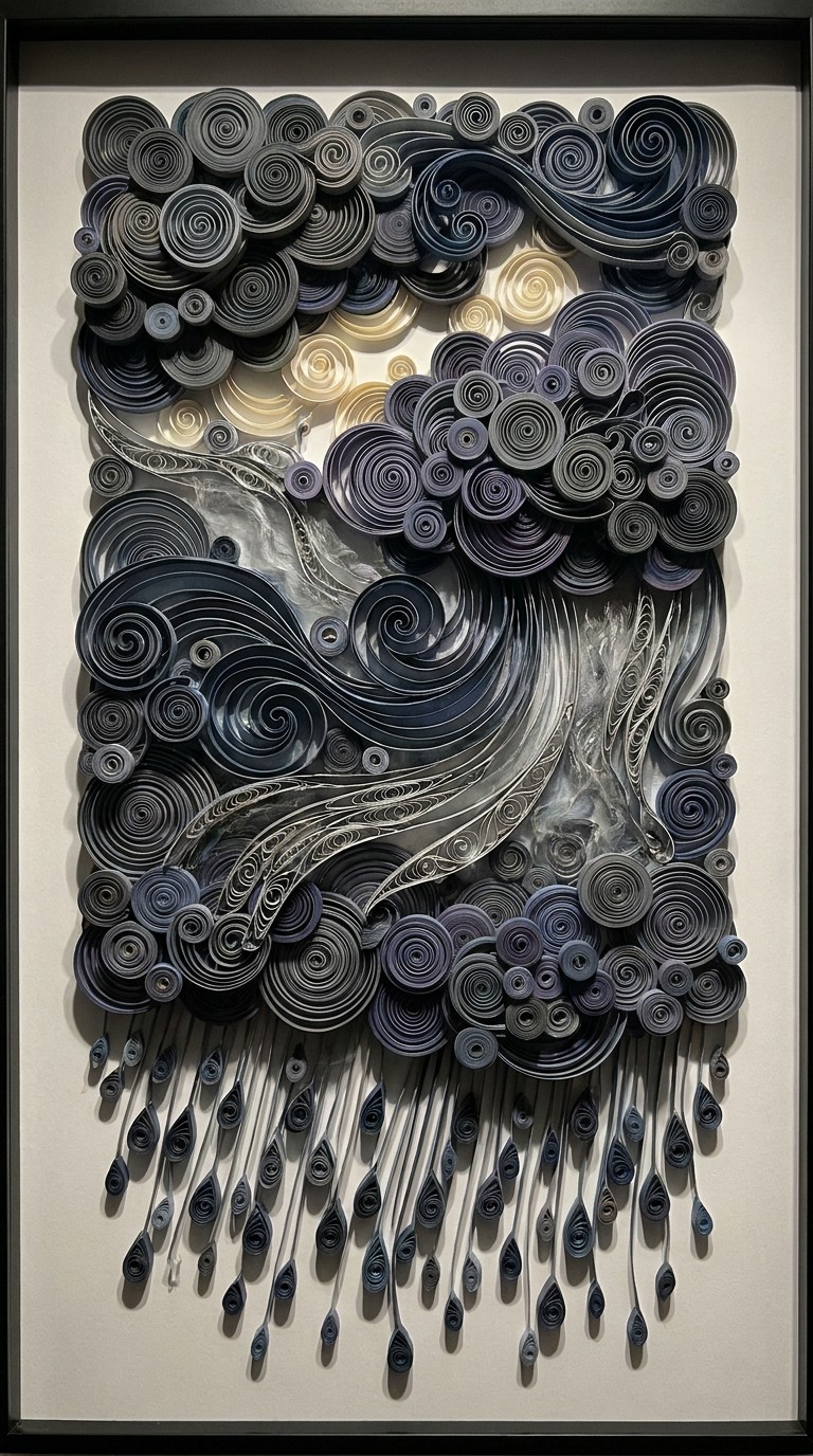 Free Stormy Paper Clouds Image - Quilling, Papercraft, Storm | Download ...