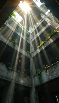 Currupted Rays Free Light Pierces Ruins Image - Ruins, Sunbeams, Concrete | Download ...