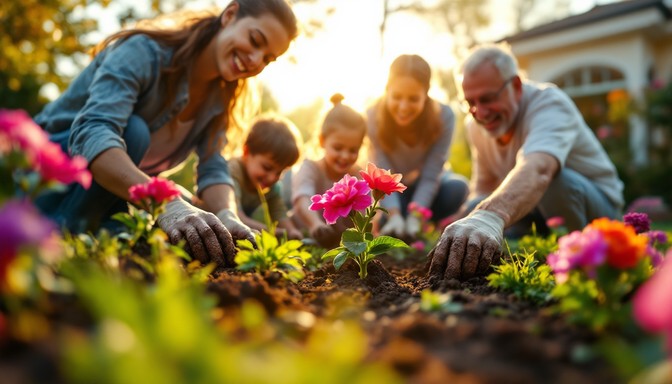 Parents Planting Free Family Planting Together Image - Family, Gardening, Planting ...