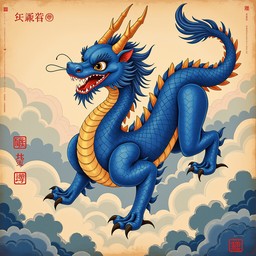 Free Azure Dragon Scroll Image - Dragon, Azure, Mythological | Download ...
