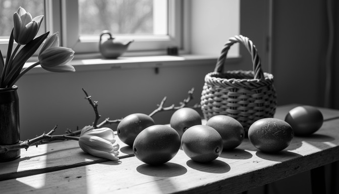 Free Light and Shadow Image - Eggs, Easter, Monochrome | Download at ...