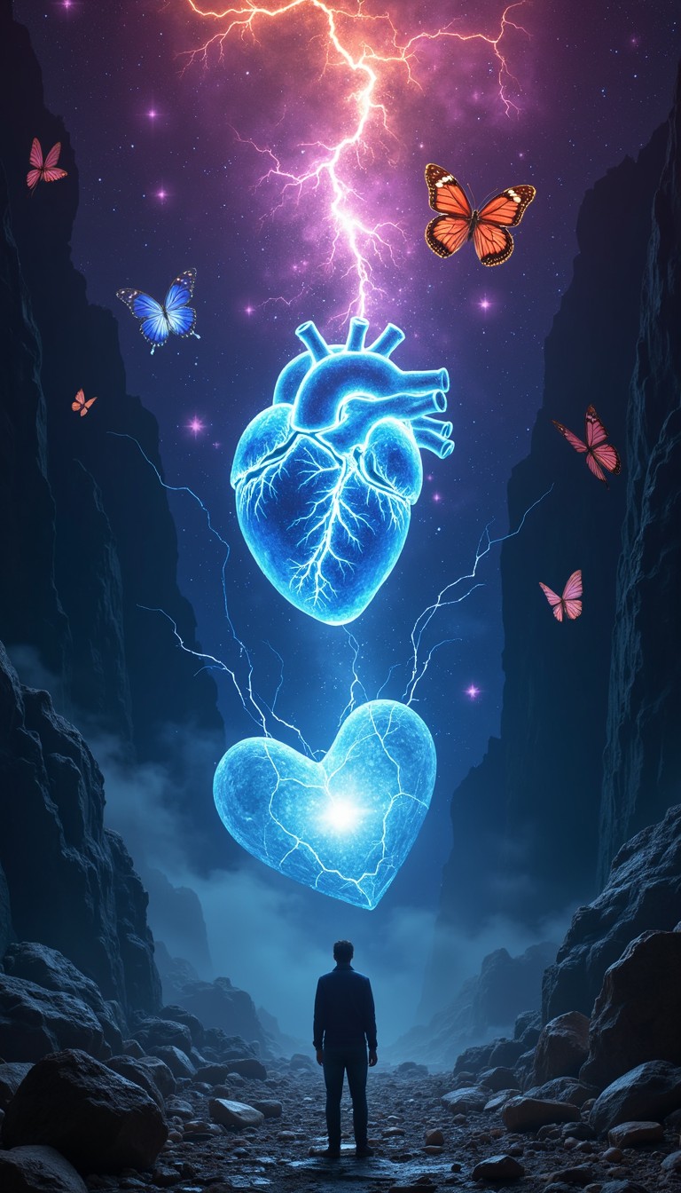 Transform Hearts Free Illuminated Heart Transformation Image - Heartbreak, Surreal ...