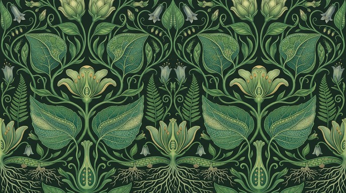 Free Elegant Botanical Pattern Image - Botanical, Pattern, Floral ...