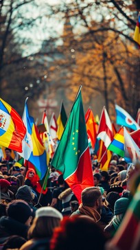 Free Vibrant Flags Aloft Image - Flags, Vibrant, International ...
