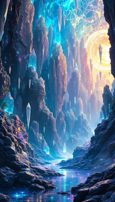 Free Vivid Crystal Cave Image - Colorful, Vivid, Ethereal | Download at ...