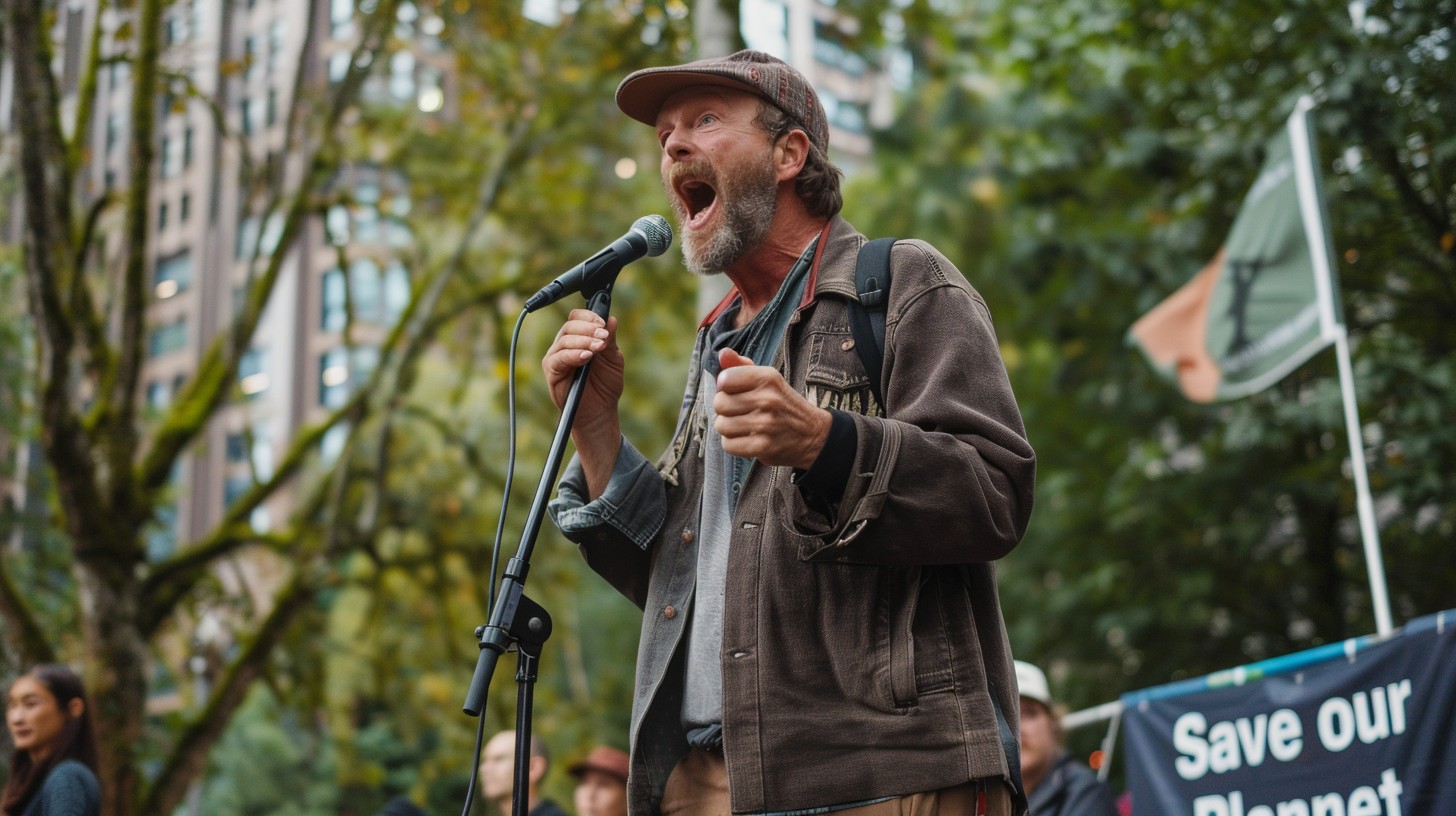 Free Activist Giving Speech Image - Activist, Microphone, Rally ...