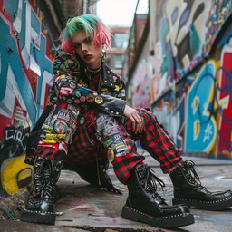 Colorful Punk Rock Clothing