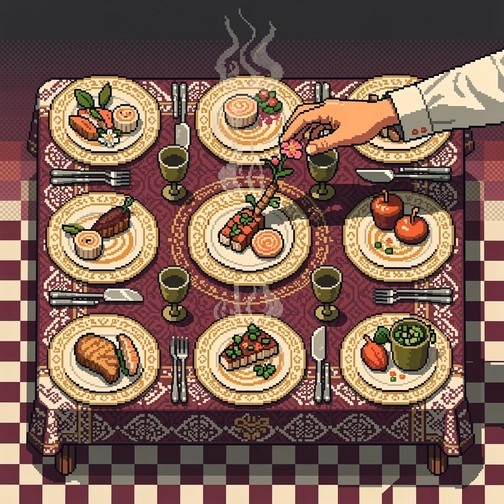 Free Pixel Banquet Feast Image - Pixelart, 8bit, Retro | Download at ...