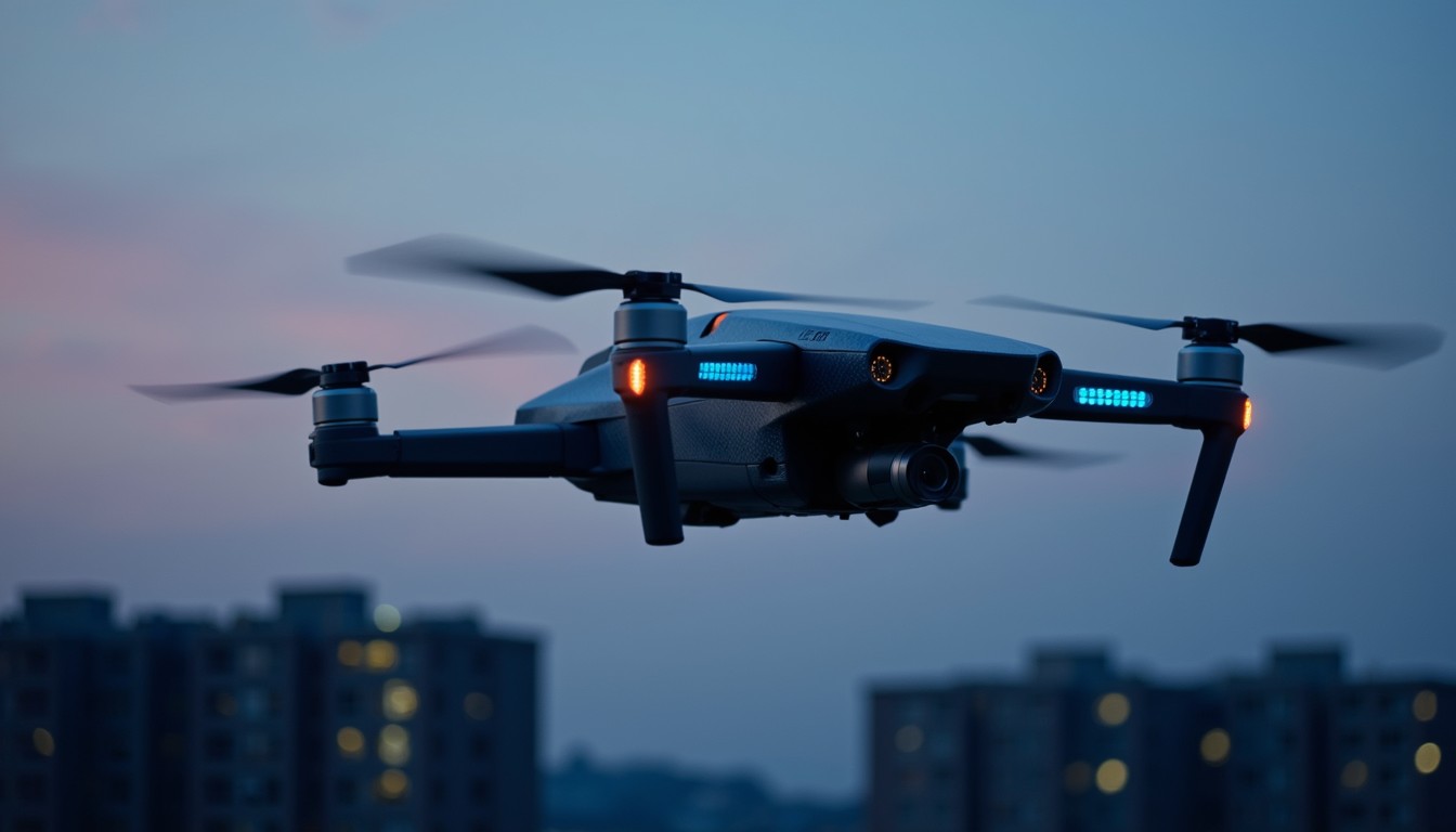 Free Twilight Drone Flight Image - Drone, Quadcopter, Twilight ...
