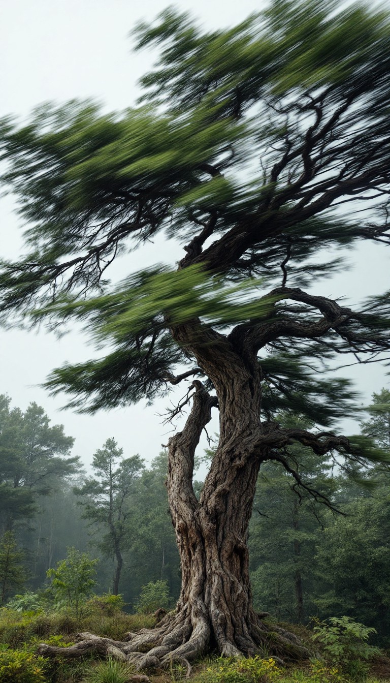 Sweeped Tree Free Wind Swept Tree Image - Tree, Wind, Nature | Download at StockCake