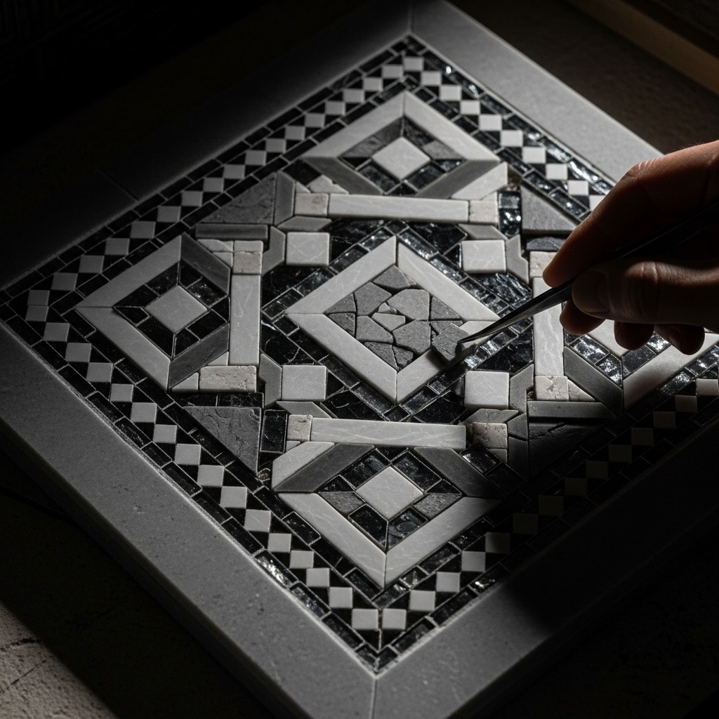Free Geometric Mosaic Craftsmanship Image - Mosaic, Geometric, Pattern ...