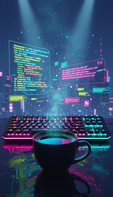 Free Cyberpunk Coffee Code Image - Cyberpunk, Coffee, Neon | Download ...