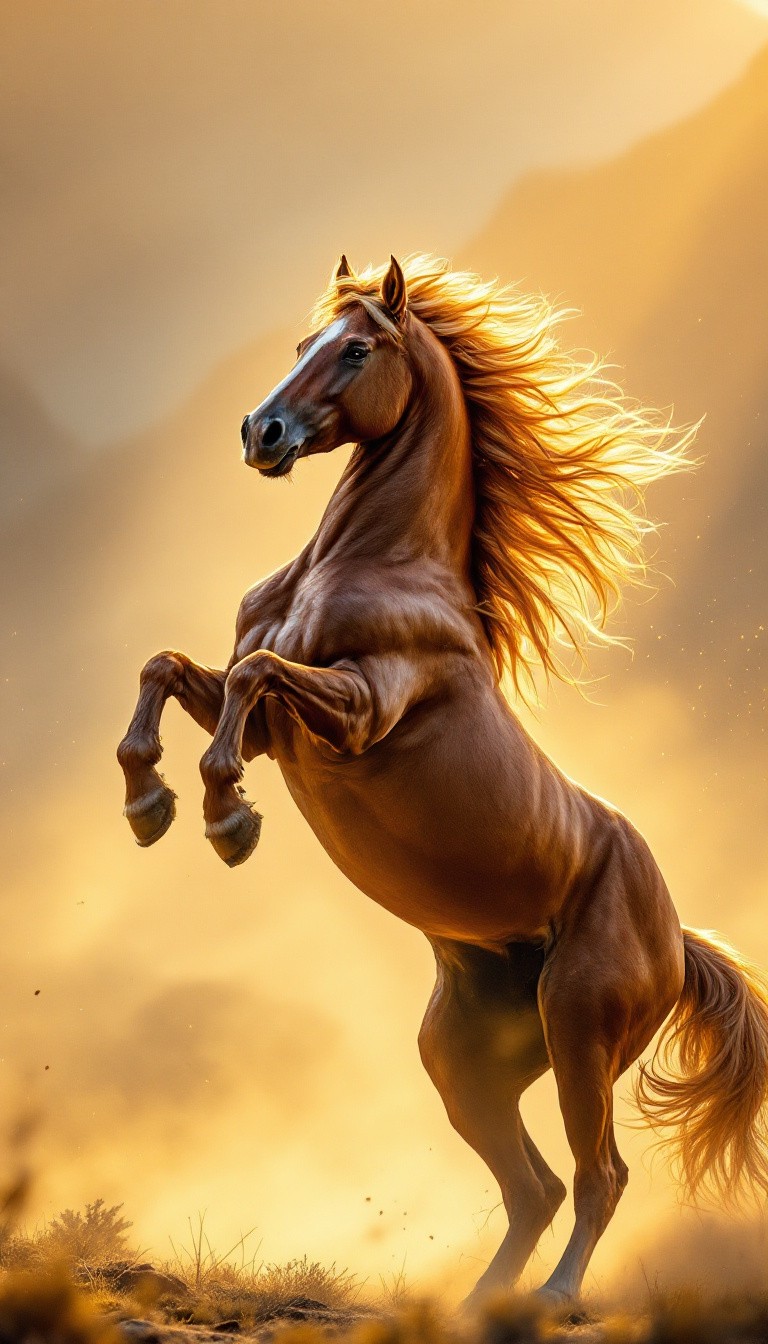 Hors Rearing Free Majestic Horse Rearing Image - Horse, Sunset, Rearing | Download ...