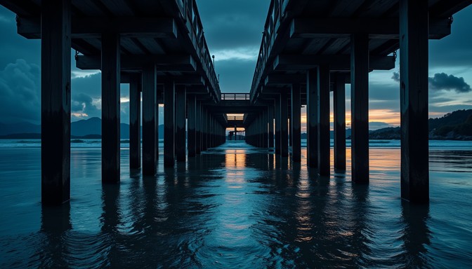 Free Twilight Pier Perspective Image | Download at StockCake