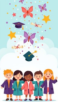 Graduation Had Color Picture Free Colorful Graduation Joy Image - Graduation, Butterflies ...