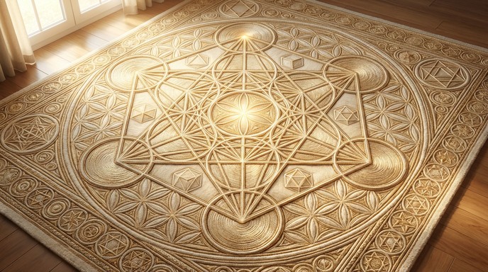 Metatron Cube Rug Free Sacred Geometry Rug Image - Rug, Carpet, Geometry | Download at ...