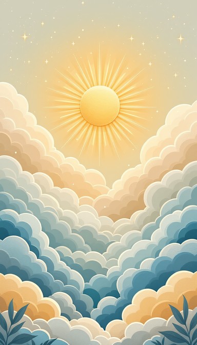 Free Radiant Dreamy Sun Image - Sun, Whimsical, Clouds | Download at ...