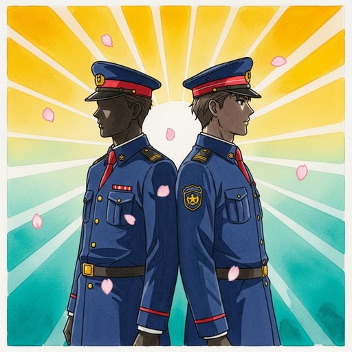 Free Officers Guard Dawn Image - Anime, Officers, Watercolor | Download ...